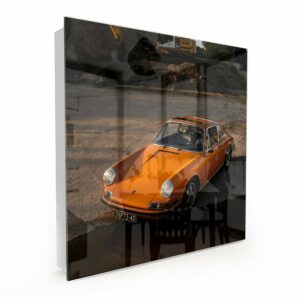 Sleutelkastje Oranje Porsche