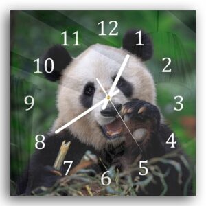 Wandklok 30x30 Blije Panda