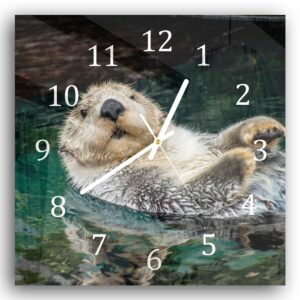 Wandklok 30x30 Zeeotter