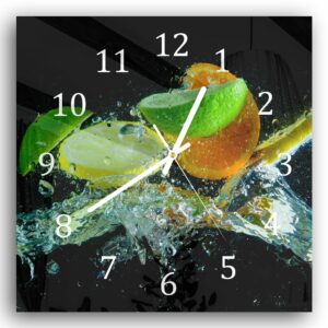 Wandklok 30x30 Citrus Splash