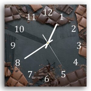 Wandklok 30x30 Chocolade