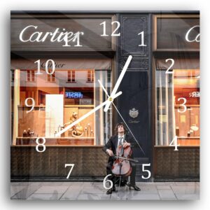 Wandklok 30x30 Cartier Winkel