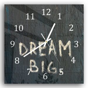 Wandklok 30x30 Dream Big