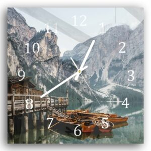 Wandklok 30x30 Pragser Wildsee