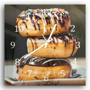 Wandklok 30x30 Donuts