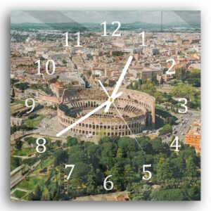 Wandklok 30x30 Rome van Boven