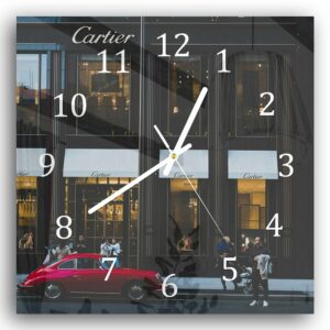 Wandklok 30x30 Cartier Winkel Front