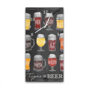 Wandklok 30x60 Soorten Bier