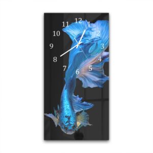 Wandklok 30x60 Blauwe Vis