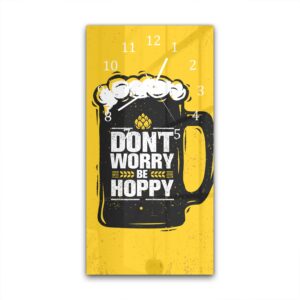 Wandklok 30x60 Don't Worry Be Hoppy