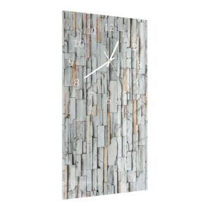 Wandklok 30x60 Stenen Muur