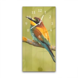 Wandklok 30x60 Kleurrijke Vogel