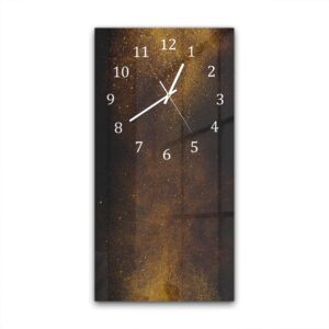 Wandklok 30x60 Gouden Stof Explosie