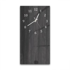 Wandklok 30x60 Zwart Hout