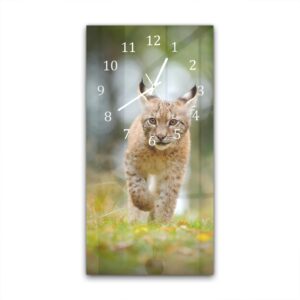 Wandklok 30x60 Jonge Lynx