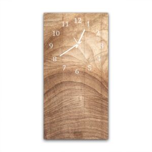 Wandklok 30x60 Hout Textuur