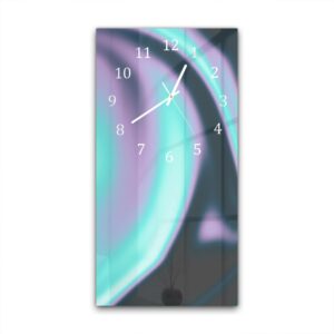 Wandklok 30x60 Neon Golven