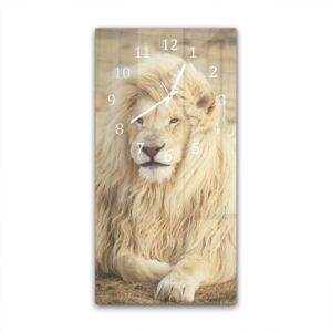 Wandklok 30x60 Witte Leeuw