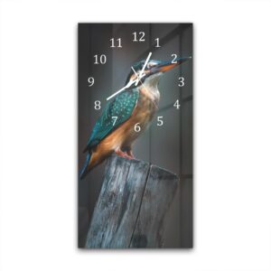 Wandklok 30x60 Kleine Ijsvogel