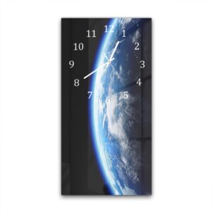 Wandklok 30x60 Planeet Aarde