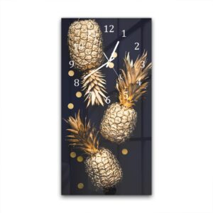 Wandklok 30x60 Gouden Ananassen