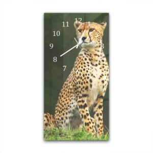 Wandklok 30x60 Wilde Cheetah