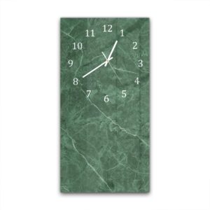 Wandklok 30x60 Groen Marmer