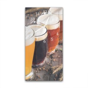 Wandklok 30x60 Kleurrijke Biertypen