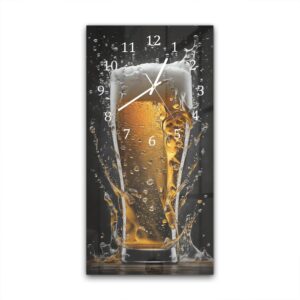 Wandklok 30x60 Bier Explosie