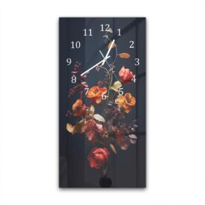 Wandklok 30x60 Herfstige Drogen Bloemen