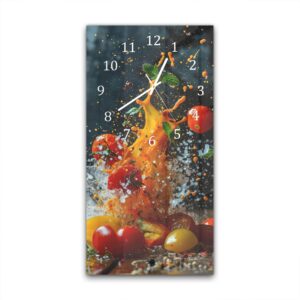 Wandklok 30x60 Groenten Splash