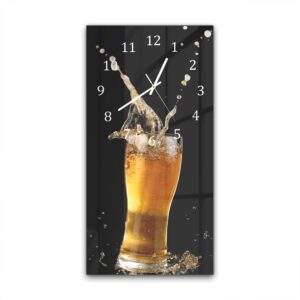 Wandklok 30x60 Bier Splash