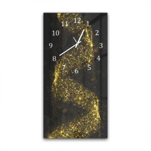 Wandklok 30x60 Gouden Glitter Spiraal