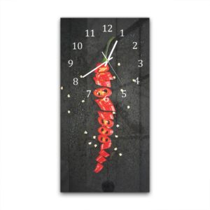 Wandklok 30x60 Gesneden Peper