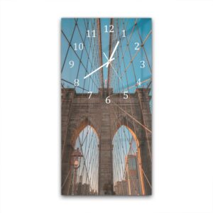 Wandklok 30x60 Brooklyn Bridge