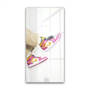 Wandklok 30x60 Roze Jordans