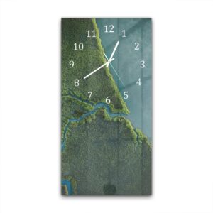 Wandklok 30x60 Mangrovebos van Bovenaf