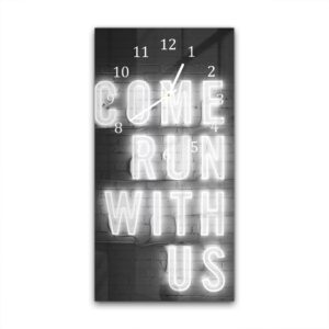 Wandklok 30x60 Come Run With Us