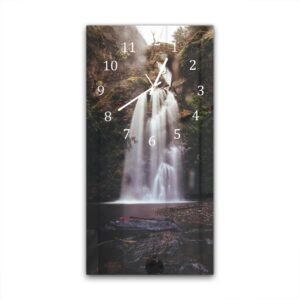 Wandklok 30x60 Waterval in de Natuur