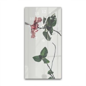 Wandklok 30x60 Elegante Hibiscus