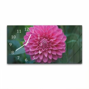 Wandklok 60x30 Roze Dahlia