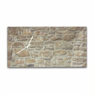 Wandklok 60x30 Graniet Stenen Muur