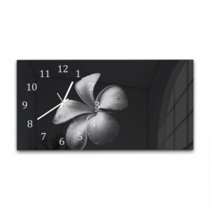 Wandklok 60x30 Plumeria