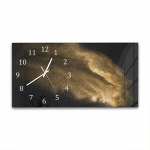 Wandklok 60x30 Gouden Zandexplosie