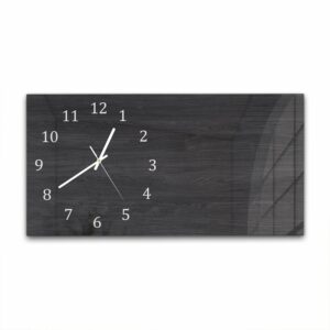 Wandklok 60x30 Zwart Hout