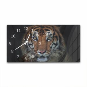 Wandklok 60x30 Sumatraanse Boze Tijger