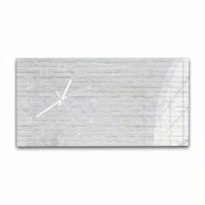 Wandklok 60x30 Witte Stenen Muur