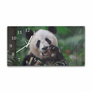 Wandklok 60x30 Blije Panda