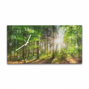 Wandklok 60x30 Zonlicht in het Bos