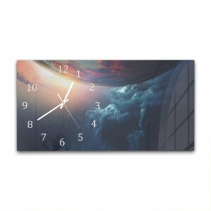 Wandklok 60x30 Baan van de Planeet